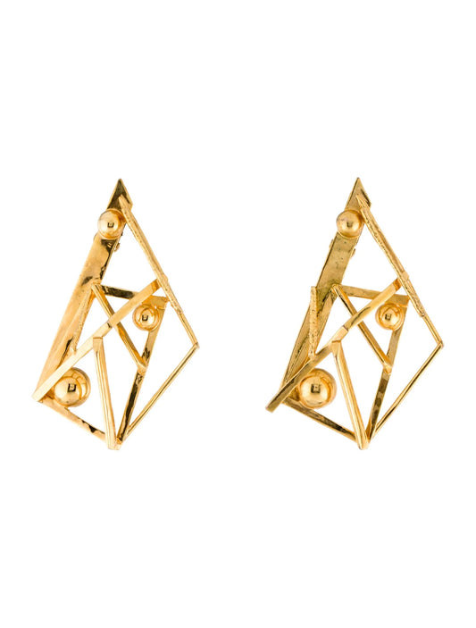 Alexis Bittar Geometric Clip On Earrings