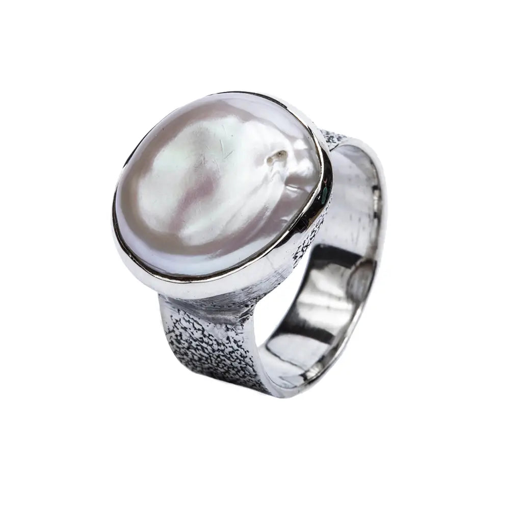 Ocean Pearl Sterling Silver Ring