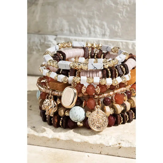 Multi Layered Natural Stone Bracelet