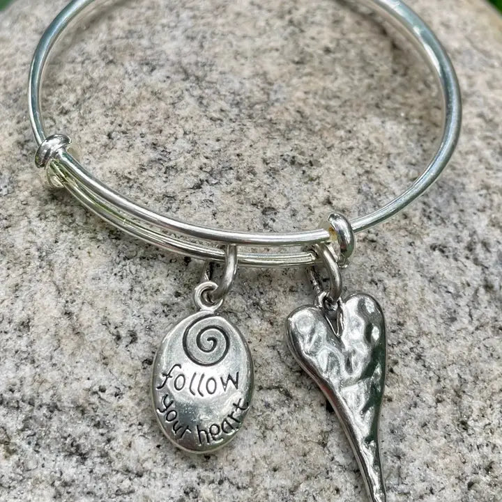 Follow Your Heart Charm Bracelet