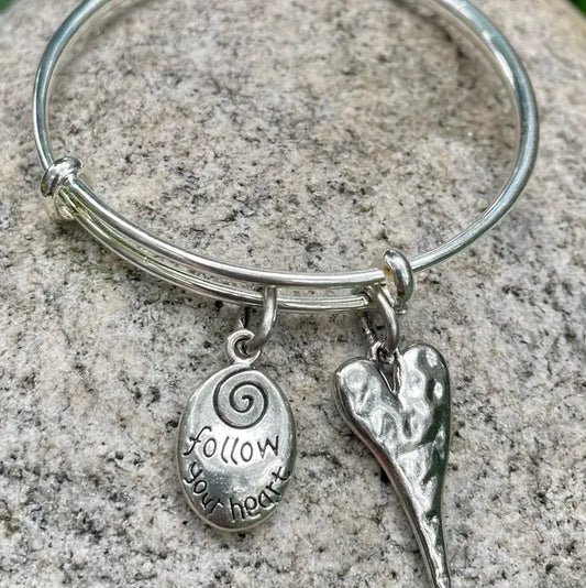 Follow Your Heart Charm Bracelet