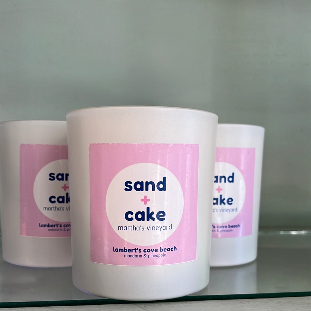 Lambert's Cove candle-Sand and cake