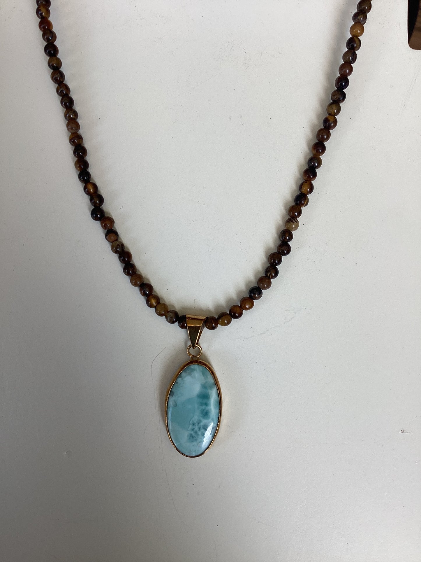 Tiger Eye and Moonstone Necklace