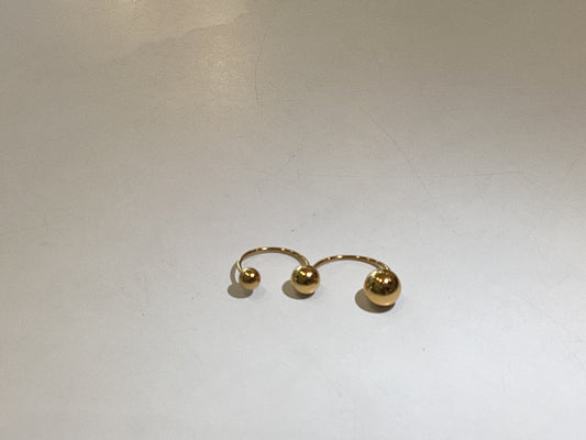 Triple Bead Brass ring