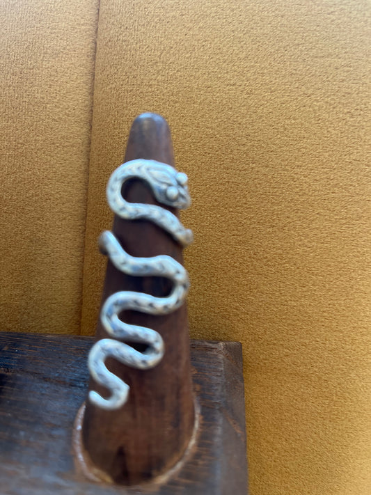 Ushari Snake Silver Ring