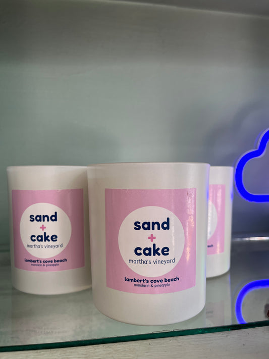 Lambert's Cove candle-Sand and cake