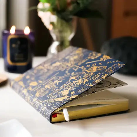 Nightclub Map of Harlem Journal - Navy & Gold