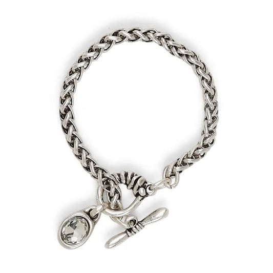 Handmade Rope Pewter Bracelet