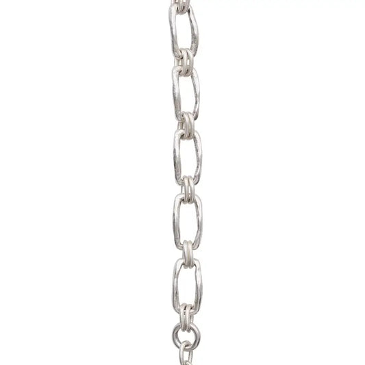 Handmade Single Link Pewter Bracelet