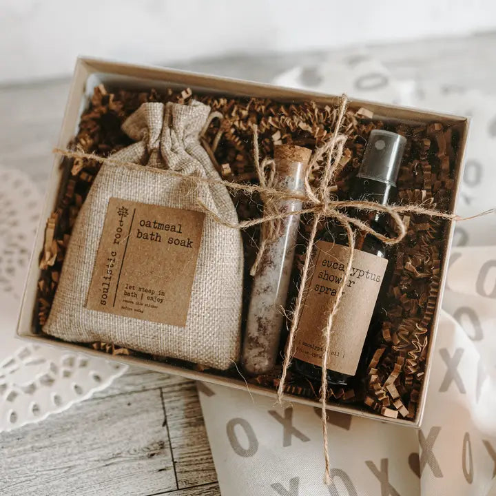 Christmas Spa Gift Set- Rose & Eucalyptus Self Care